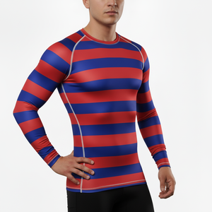 Custom Men's High Quality Breathable Quick Dry Anti Bacterial Compression Rash Guard with Sun Protection <b>Thermal</b> Baselayer - Product Image 4