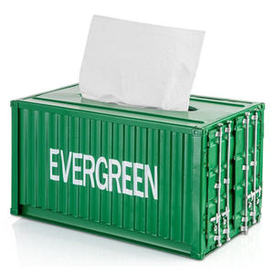 Porte-mouchoirs rectangulaire en aluminium plaqué or rose, fait à la main, avec un design moderne et luxueux, boîte à mouchoirs pour hôtels - Product Image 6