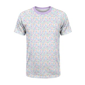 เสื้อยืดผ้าฝ้ายออร์แกนิคนุ่มสบาย สไตล์ยูบาร์น พิมพ์ลายกราฟิก ลายดอกไม้เล็กๆ สีพาสเทล ทรงโอเวอร์ไซส์ ระบายอากาศได้ดี - Product Image 1