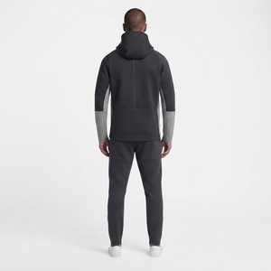 Sudadera con capucha de tejido grueso lavado de 450GSM para Techwear de buceo - Sudadera asimétrica con cremallera de un cuarto para hombre - Product Image 2