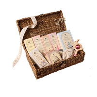 Vente chaude paniers de rangement de cadeaux en jacinthe d'eau, vente en gros pour panier-cadeau de Noël ou panier-cadeau