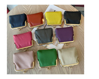Nouveau style 2026 – Mini porte-monnaie rectangulaire en polyuréthane couleur unie avec clip – Sac de rangement exquis haut de gamme pour femme – Tendance
