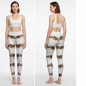 Leggings de yoga et d'entraînement pour femme, taille personnalisée, ultra doux, motif uni, avec poches latérales et coutures brossées - Product Image 4
