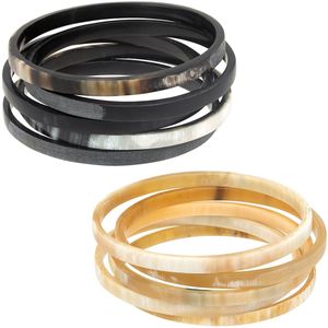 Brazaletes de Cuerno Únicos, Joyería Artesanal Hecha con Cuerno Natural para la Moda Femenina Moderna - Product Image 1