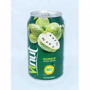 Bebida de jugo de Guanábana enlatada de 330ml Producto de jugo de frutas y verduras - Product Image 1