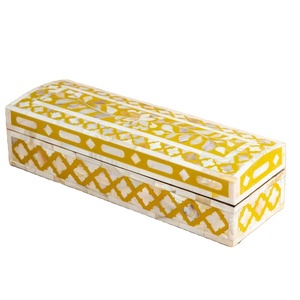 Boîte à bijoux en nacre personnalisée faite à la main avec incrustation en os, rangement décoratif artisanal élégant pour bijoux et cadeaux de luxe - Product Image 1