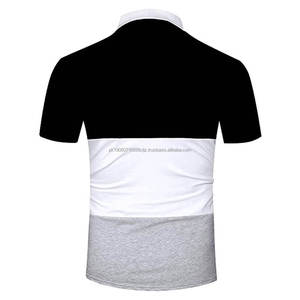 Fournisseur de vêtements nouveau design de T-shirt polo pour hommes, chemise polo sublimée, chemise de golf à rayures, tenue décontractée, personnalisée - Product Image 3