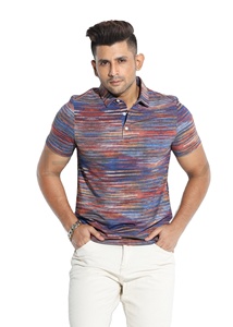 Polo de manga corta con estampado personalizado de calidad superior para hombre 100% algodón 220 GSM Polo colores atractivos nuevo diseño Ralph Bangladesh - Product Image 3