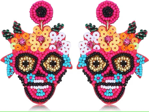 Nuevos Pendientes de Lazo con Cuentas, Accesorios de Joyería Elegantes y Chic, Pendientes de Lazo con Perlas y Cuentas de Mariposa Tricolor - Product Image 5