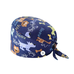 Custom Made Hospital <b>Scrub</b> <b>Caps</b> High Quality OEM Embroidery Logo Print Casual Unisex Breathable Woven Polyester/Cotton Needle - Product Image 4