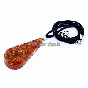 Pendentif en lapis-lazuli orgonite protection EMF | Fabricant de pendentifs goutte orgonite en ligne - Product Image 4