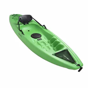 HANDELI 저렴한 HDPE 위에 앉아 플라스틱 보트 카누 싱글 시트 카약 바다 카누 카약 조정 보트