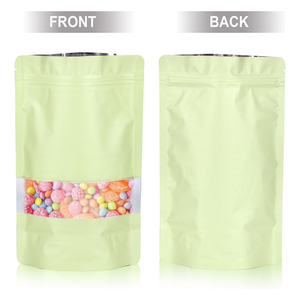 Sacs Ziplock en Mylar de Haute Qualité avec Fenêtre Transparente, Pochette Doublée en Feuille d'Aluminium pour Emballage Alimentaire, Impression Personnalisée, Vente en Gros - Product Image 3