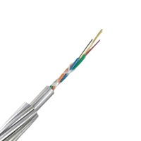 Câble OPGW à 36 conducteurs en aluminium, fibre optique monomode G652D, pour mise à la terre aérienne, température maximale 200°C, prix au mètre