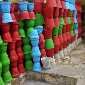 Maceta de terracota roja para plantas de balcón, estilo artesanal - Product Image 3