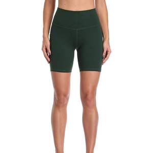 Shorts de sport de yoga taille haute personnalisés pour femmes avec poches, séchage rapide, respirants, écologiques, pour fitness et entraînement en été - Product Image 3