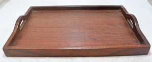 Deluxe Natural Wood Lacquered Solid Tea Tray Minimalist Eco Dishwasher <b>Microwave</b> Safe Food Contact Tea Serving Tray Catering - Product Image 5