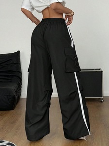 2023 Best Design Women's Sweatpants Elastic Waist High Waist Pockets Loose Active Jogger Pants Autumn Sale Casual Wear - Product Image 3