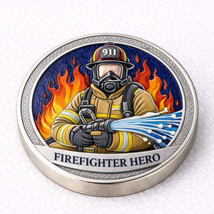 Monedas Conmemorativas de Bombero, Grandes, Económicas, Personalizadas, Bañadas en Oro, con Esmalte Suave, Modernas y Tradicionales - Product Image 6