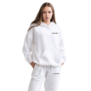 <b>Womens</b> Oversized Pullover Hoodie <b>Trousers</b> Tracksuit Set Casual Fleece Two Piece Lounge Outfit Elastic Waist <b>Cuffed</b> Jogging Suit - Product Image 3