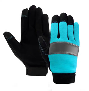 High Performance Soft Synthetic Leather Mechanic Safety Gloves Anti-Vibration for Screen Function CE Certified Heat Gloves - Product Image 5