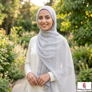 <b>Red</b> Chiffon Square Hijab <b>Scarf</b> Solid Color Casual Spring Summer Wear Skin-Friendly Head Wrap - Product Image 3