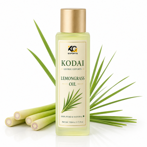 Aceite Esencial de Limoncillo de Tamil Nadu 100% Puro y Natural de Primera Calidad, Destilado al Vapor, para Aromaterapia y Cuidado Facial, Kodai Global Export - Product Image 1