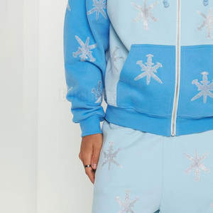 Conjunto deportivo de hombre con pedrería, sudadera con capucha y pantalones, estilo casual, ropa de calle, transpirable. - Product Image 6