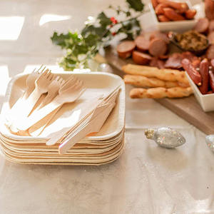 Assiettes jetables écologiques en feuilles de palmier carrées, réutilisables, compostables, compatibles lave-vaisselle et congélateur, lot de 3 tailles, pour fêtes traditionnelles - Product Image 6