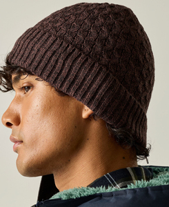 Unisex <b>Brown</b> Cable Knit Breathable Waterproof Beanie Hat Warm Winter Slouchy Casual Ribbed Cuff Knitted 100% <b>Wool</b> Outdoor - Product Image 4