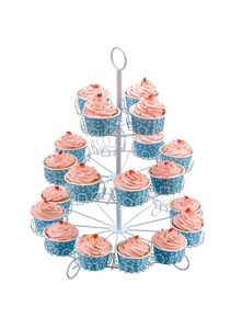 Support à cupcakes en aluminium à 3 étages pour 24 cupcakes, parfait pour les fêtes d'anniversaire et les présentations de desserts - Product Image 6