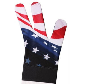 2022 New Design Professional American Flag <b>Snooker</b> <b>Gloves</b> XL Size Customizable Logo Boxed <b>Billiard</b> Pool 3 Fingers <b>Gloves</b> - Product Image 3