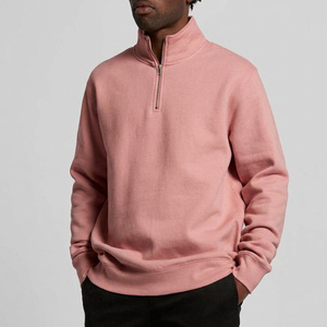 Sweat-shirt à col zippé personnalisé en coton épais, style streetwear, vêtements à marque privée pour les marques de vêtements et les détaillants - Product Image 6
