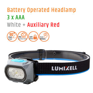 Lampe frontale de pêche de nuit à lumière rouge 300lm, piles AAA, fabriquée en Chine - Product Image 2