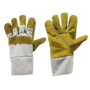 ถุงมือหนังวัวนุ่มสำหรับงานอุตสาหกรรมหนัง งานก่อสร้างแบบแคนาดา ป้องกันมือจากประกายไฟและความร้อน - Product Image 6