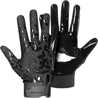 Nouveaux gants de football personnalisables pour receveurs, super adhérents, extensibles, en polyester/coton, à doigts complets, pour adultes et enfants, entièrement personnalisables