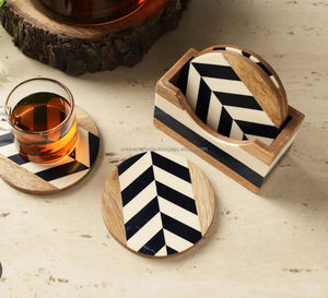 Sous-verre en bois durable pour café, thé, table à manger, maison, essentiels de cuisine quotidiens - Product Image 2