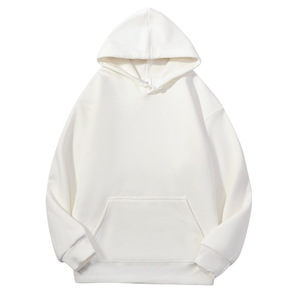 Sweat-shirt à capuche noir pour homme, coupe ample, en molleton de coton, décontracté, avec poches, pour l'automne - Product Image 3