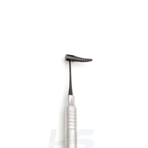 Grattoir osseux dentaire manuel en argent, instrument de greffe osseuse incurvé pour implants dentaires, poignée ergonomique, certifié CE Classe I - Product Image 6