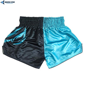 Professional Sporty High Waist MMA Training Fight <b>Shorts</b> <b>Men</b> Vintage Solid Front Breathable Eco-Friendly Anti-Wrinkle Satin - Product Image 5