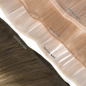 Extensions de cheveux humains KSWIGS Volume Indian Remy, double trame, cuticules alignées, cheveux vierges bruts, texture lisse - Product Image 5