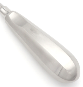 Ascenseur Potts # Instrument chirurgical d'extraction dentaire à pointe lisse de 15,5 cm, coudé à gauche, pour troisième molaire supérieure impactionnée, avec manche creux - Product Image 3