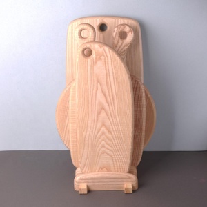 Ensemble de 4 planches à découper en bois durables, lavables au lave-vaisselle, faites à la main en frêne, pour hacher et servir, décoration de cuisine - Product Image 2