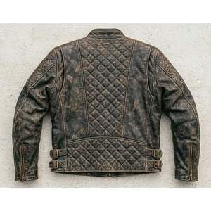 High Quality Casual Genuine Leather <b>Jacket</b> <b>Men</b> Custom logo Designer Blank Pure Plus Size <b>Jackets</b> for Man - Product Image 2