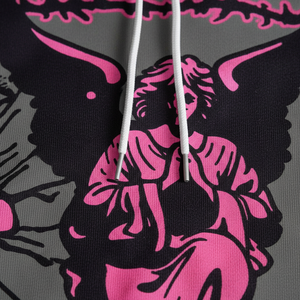 Ensemble deux pièces streetwear éco-responsable pour femme : crop top et pantalon jogger coupe ample, motif imprimé au laser, Spandex/Polyester - Product Image 5