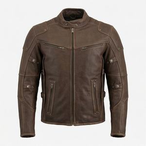 Veste de moto en cuir véritable pour homme de qualité supérieure, nouvelle arrivée, vestes de moto d'hiver, protections amovibles, personnalisables - Product Image 1
