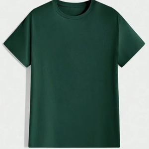 T-shirt classique en coton pour hommes, vente en gros du fabricant, 100 % jersey, tricoté décontracté avec impression 3D en relief, grande taille, design vierge - Product Image 1