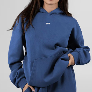 Sudadera con Capucha para Mujer, de Forro Polar, Ecológica, Transpirable por Delante, Estampada, Tejida, de Color Sólido, Informal, de Manga Larga, para Otoño, Invierno y Primavera - Product Image 5