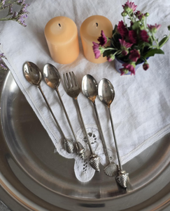 Premium Quality Stainless Steel Metal Flatware Set with Decorative Handle Elegant Serving Spoon and <b>Fork</b> for Dining Table - Product Image 1