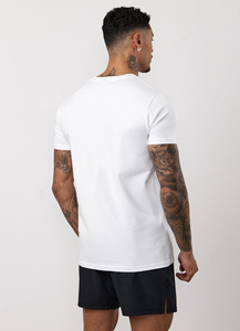 Camisetas al por mayor 100% algodón, cuello redondo, personalizadas con estampado puff, camisetas en blanco de alta calidad para hombre. - Product Image 2